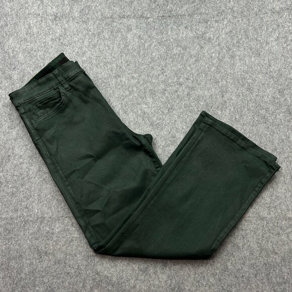 Joe's Jeans Callie High Rise Coated Cropped Boot Cut Jeans Women's Sz 31 Green - Picture 1 of 13